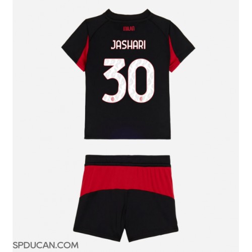 Dječji Nogometni Dres AC Milan Ardon Jashari #30 Domaci 2025-26 Kratak Rukav (+ Kratke hlače)